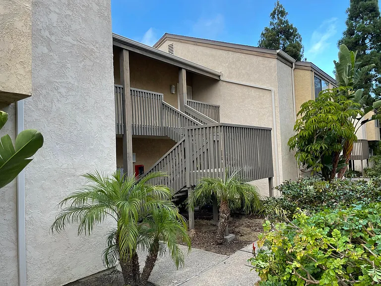Front of apartment