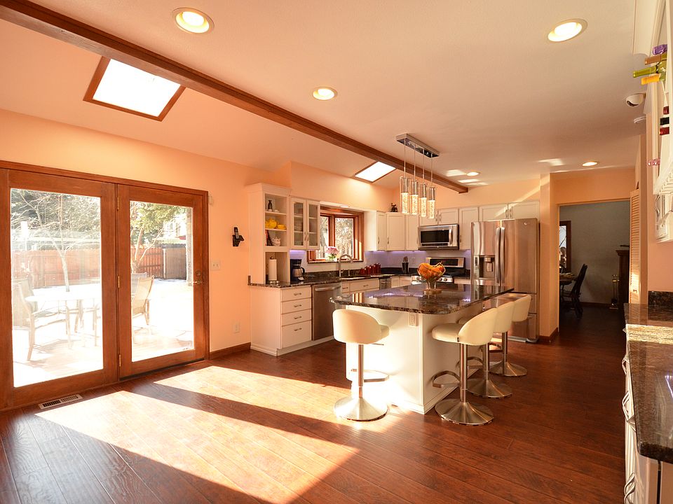 Kitchen out to backyard