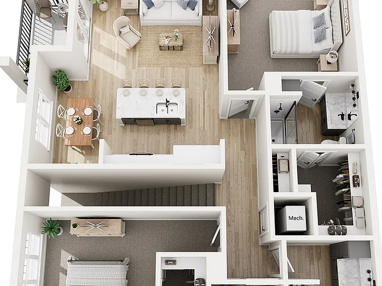 Floor Plan 2C | Seasons at Elgin | Apartments in Elgin, IL Floor Plan 2C | Seasons at Elgin | Apartments in Elgin, IL