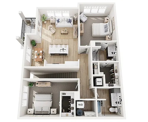 Floor plan 2C