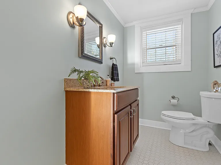 First floor powder room