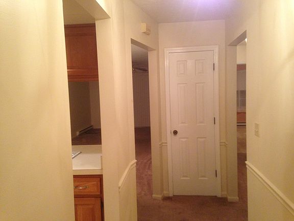 Entry hall with coat closet