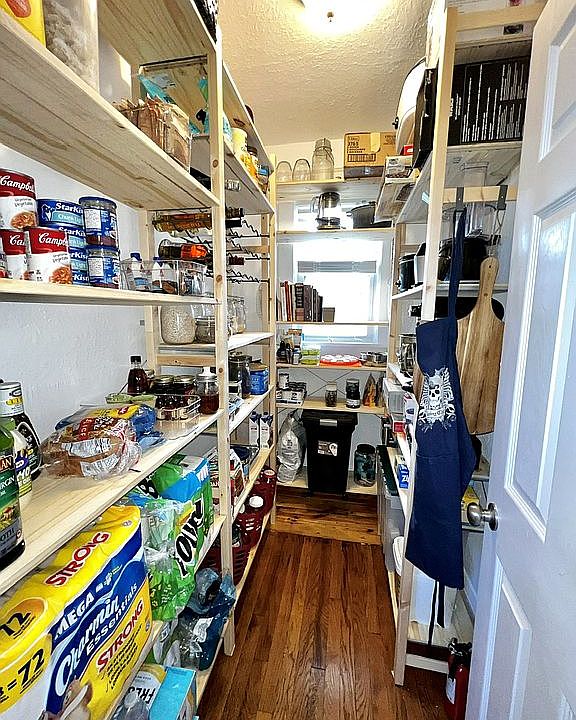 Walk-in pantry from kitchen 