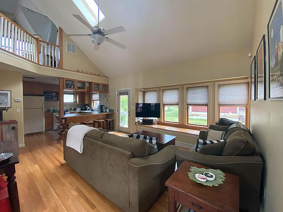 Interior view with bay windows