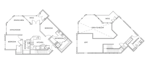 Floor plan Park Avenue Loft Downtown
