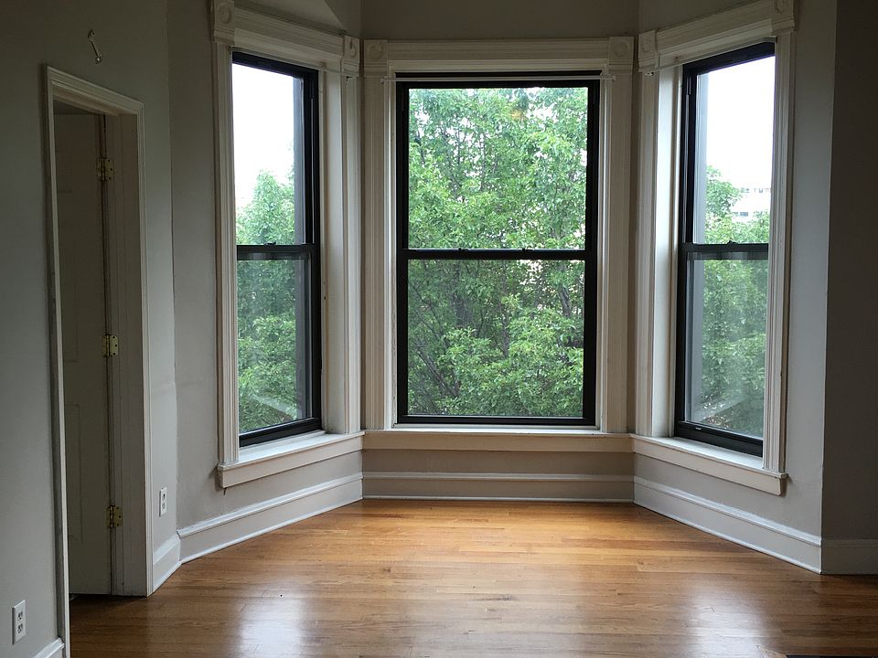 living room with new windows