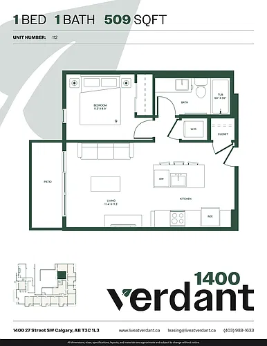 Floor plan 1 Bedroom 1 Bath 1 Bed 1 Bath 4