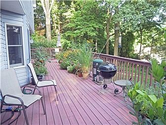 Gorgeous deck off dining room with great view