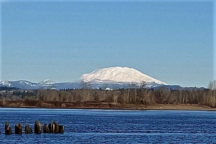 View from Apartment building , Columbia River