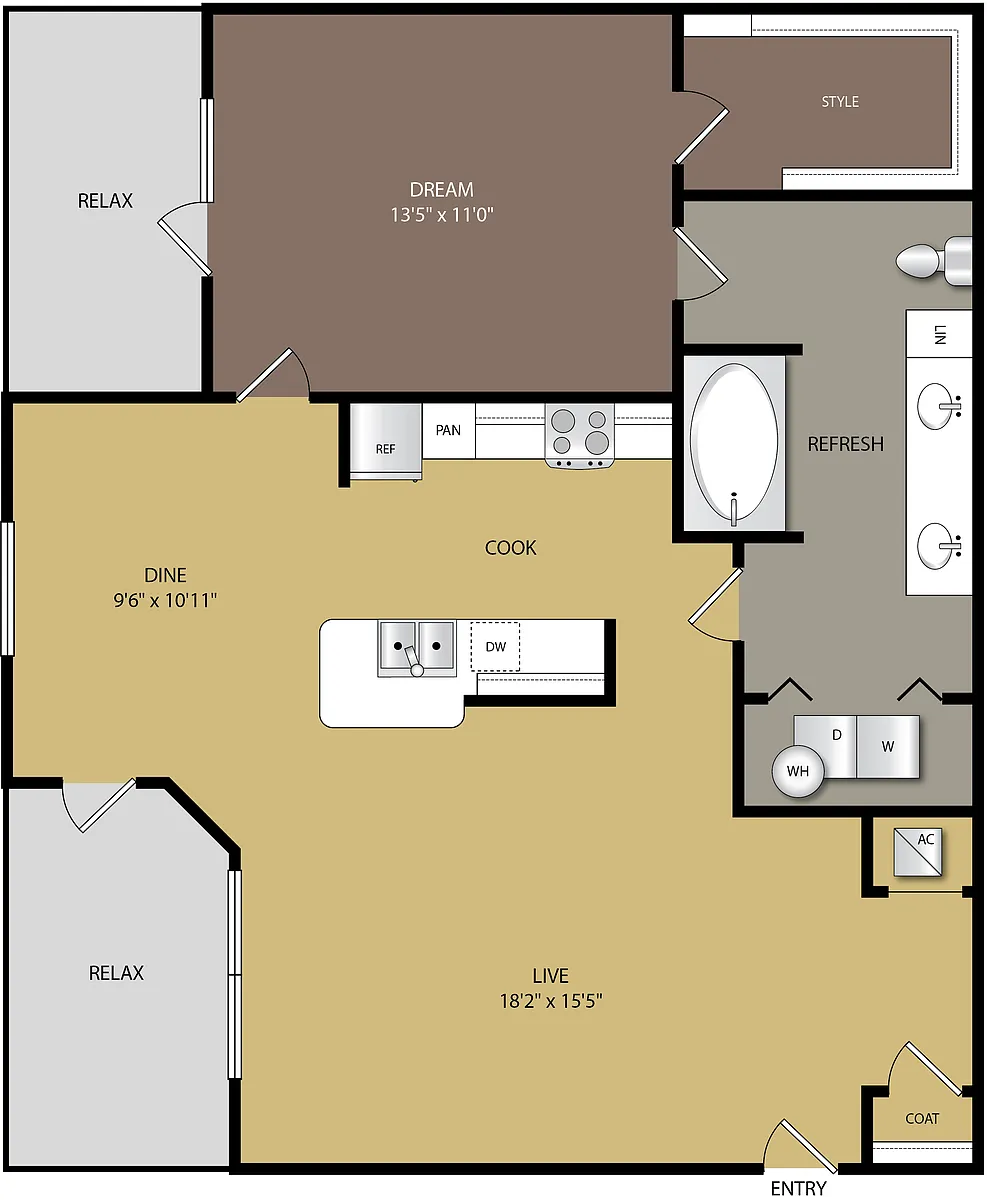 Floor plan A1C