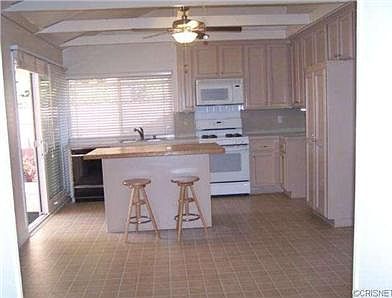 Large Kitchen/Family Room area with moveable Butcher Block Cente
