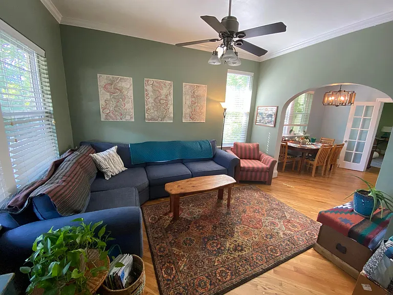 Living room and Dining room