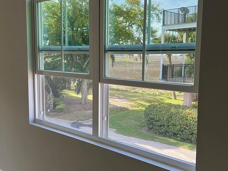 The pretty view from the living room