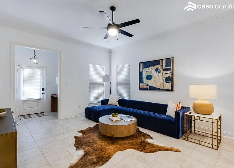 Front entry & living room