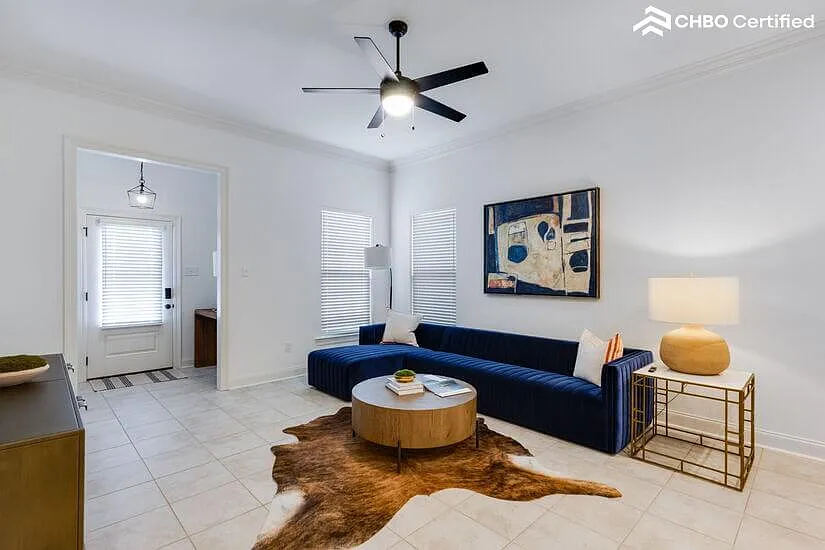 Front entry & living room