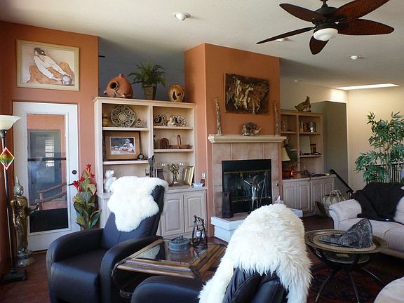 Living room fireplace