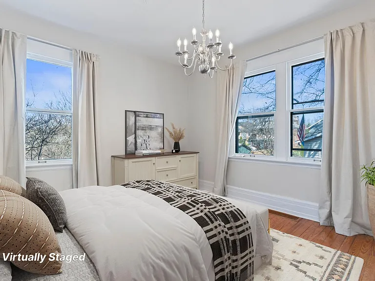 Virtually staged bedroom