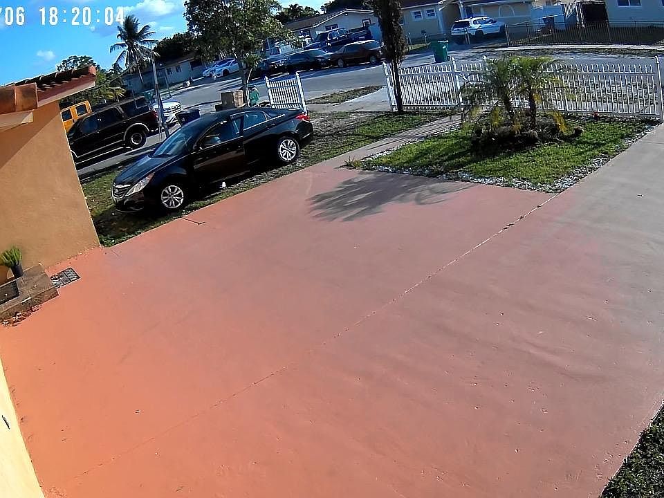 Security camera view.