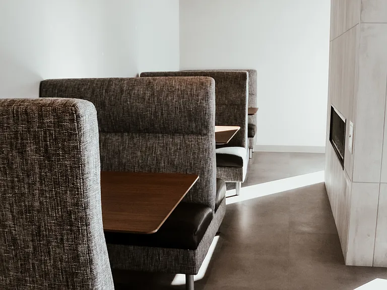 Study Lounge with two sided fireplace
