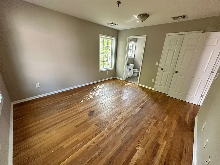 Bedroom with attached bathroom