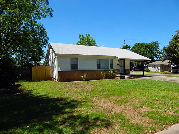 front left of house