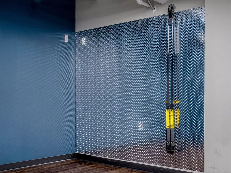 Fitness center with strength training equipment