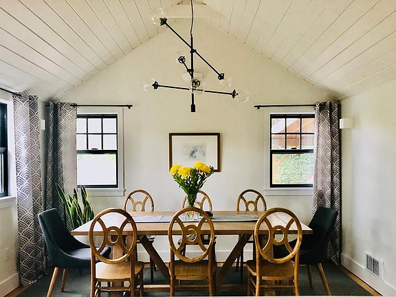 spacious dining room