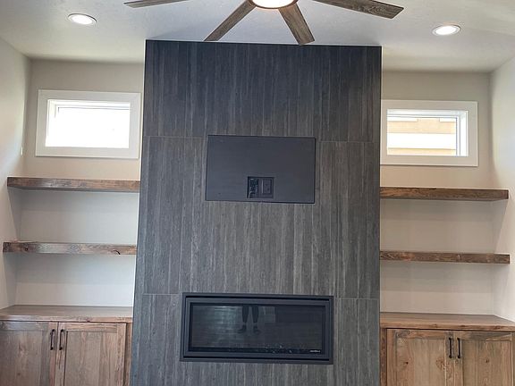 Beautiful gas fireplace