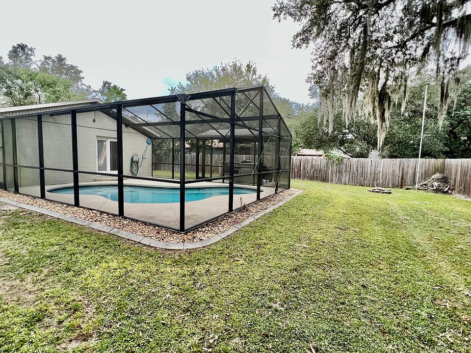 Large fenced yard