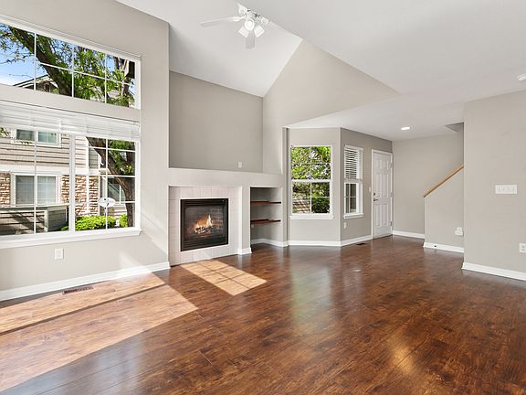 Living room with gas fireplace