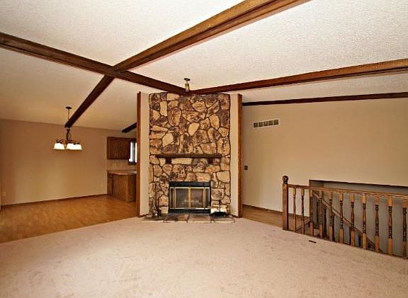 Large Living Room with Wood burning FP