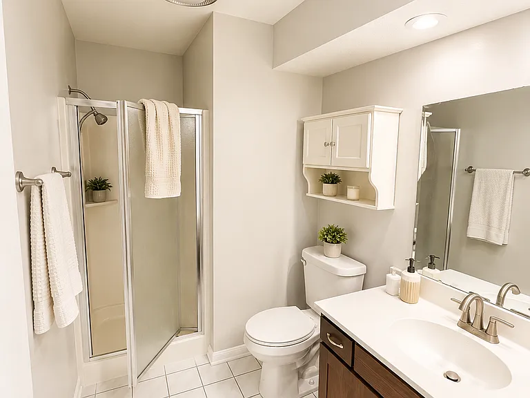 Master Bathroom - 
Enjoy the convenience of a private en-suite bathroom featuring a functional layout and easy access from the spacious primary suite.