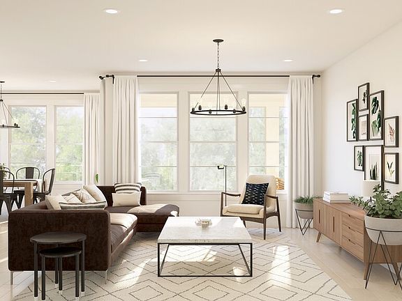 Great room adjacent to kitchen