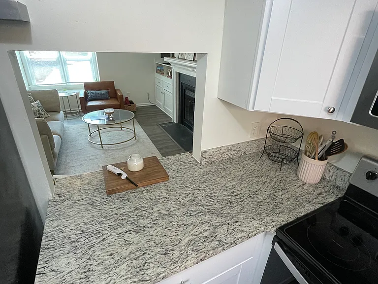 Kitchen with pass through