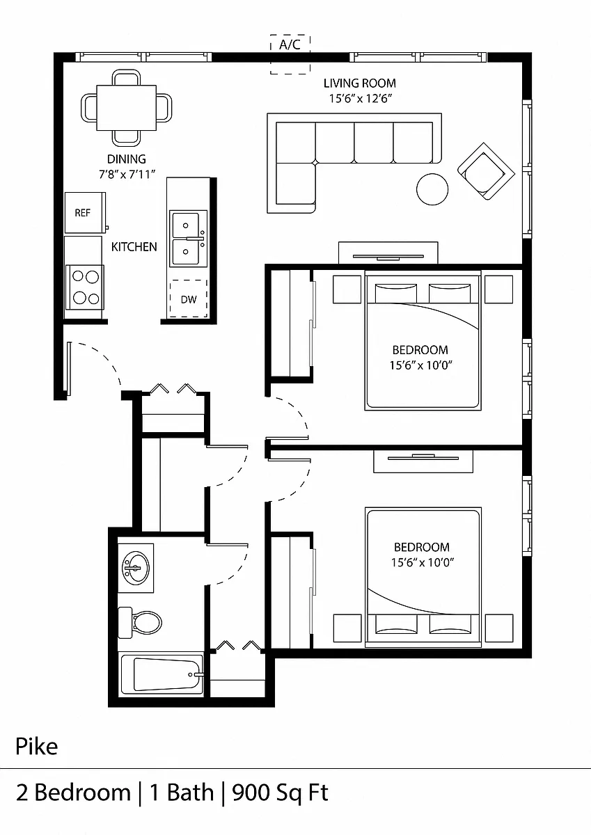 Floor plan Pike
