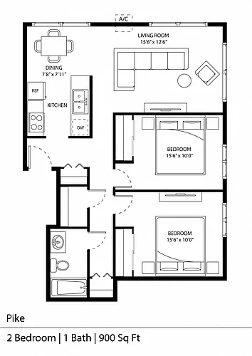 Floor plan Pike