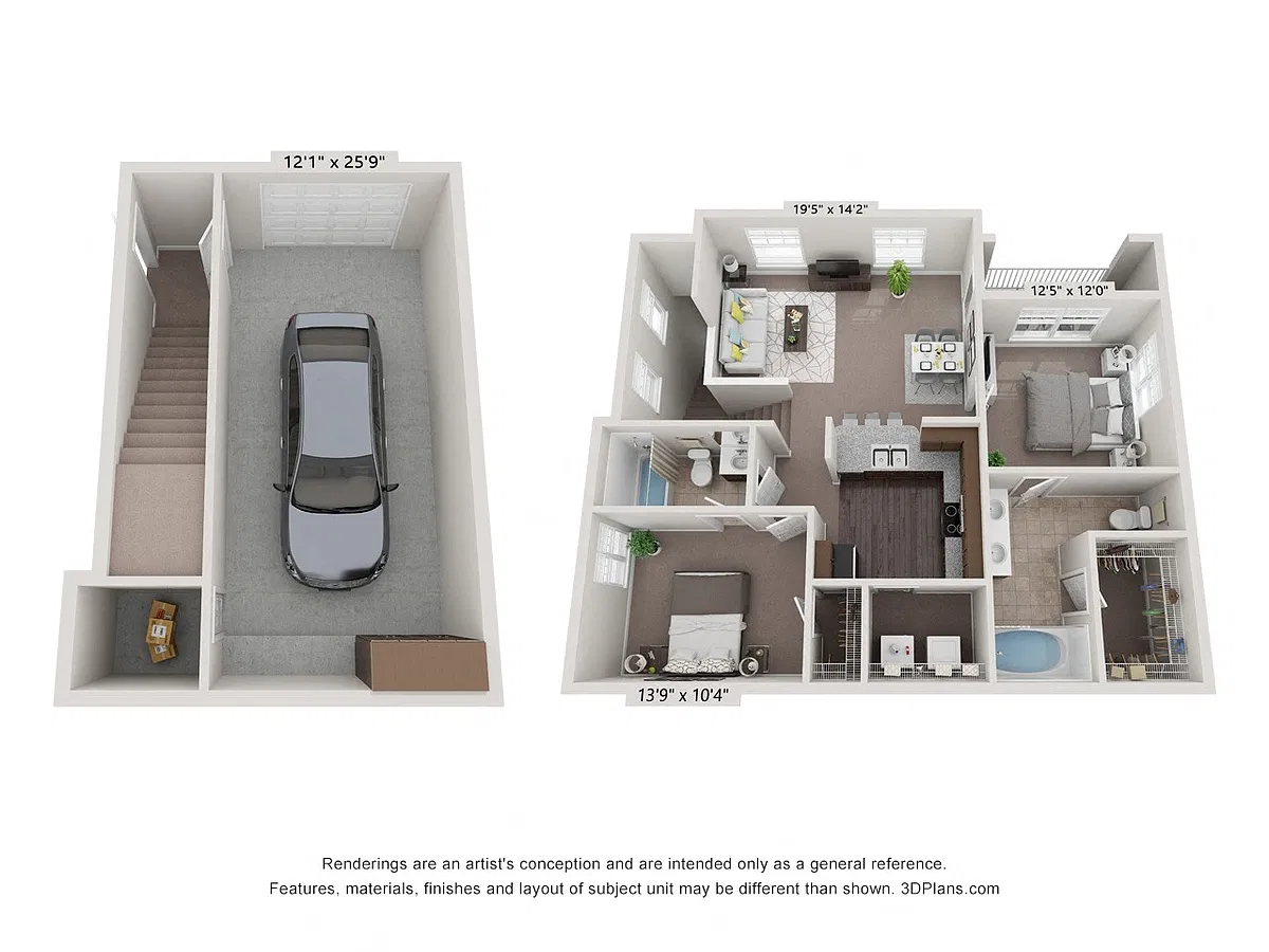 Floor plan Slate with Garage
