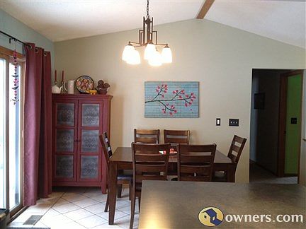 Dining, sliding glass door to back deck