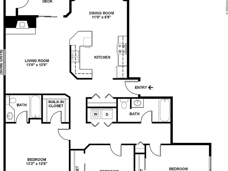3x2 Floorplan w/ Dimensions 3x2 Floorplan w/ Dimensions