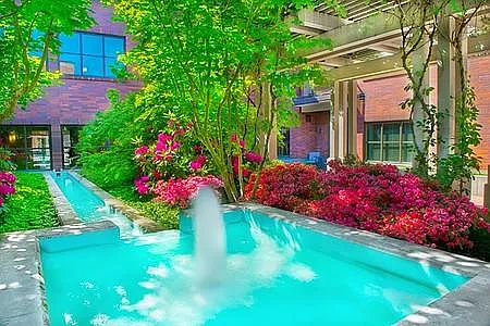 Courtyard fountain