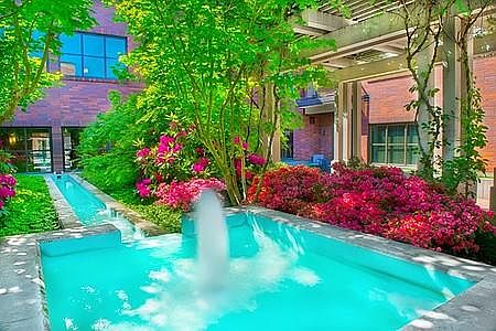 Courtyard fountain