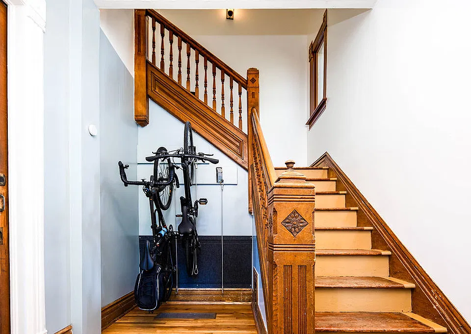 Historic staircase in foyer
