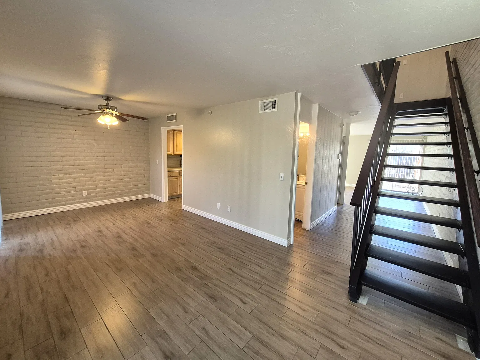 View from front door (dining room to the left)