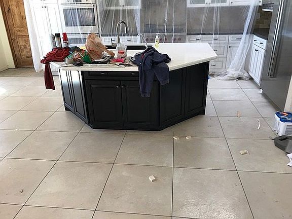 New tile throuhout