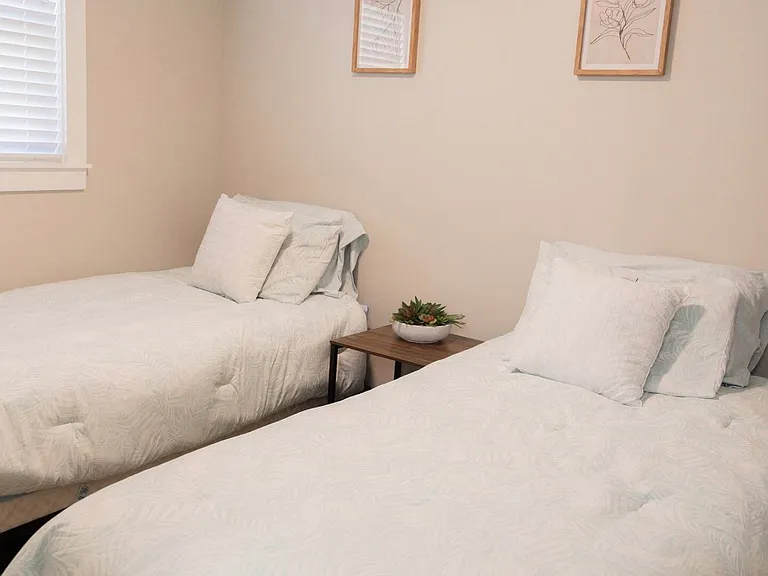 Second bedroom, with two large closets.