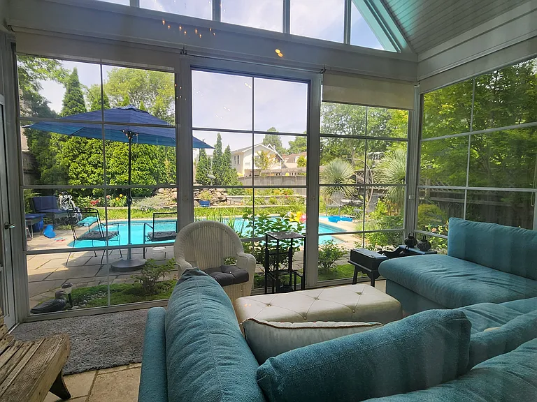 Screened in back patio