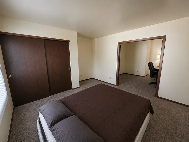 First bedroom with closet