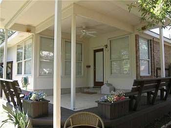 Covered rear porch