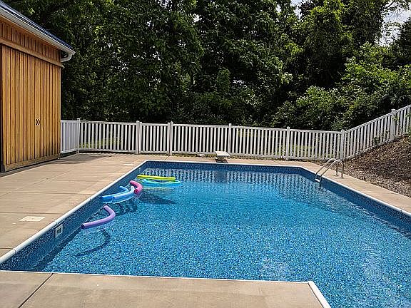 Inground heated pool