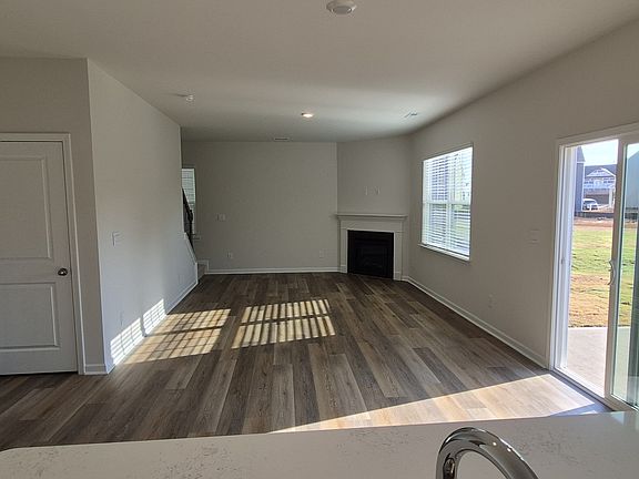 living room and patio